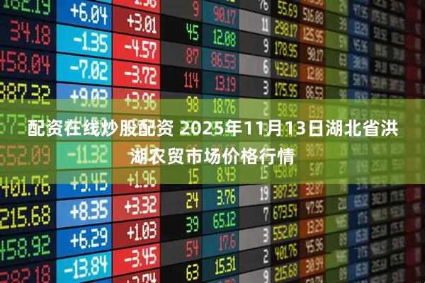 配资在线炒股配资 2025年11月13日湖北省洪湖农贸市场价格行情